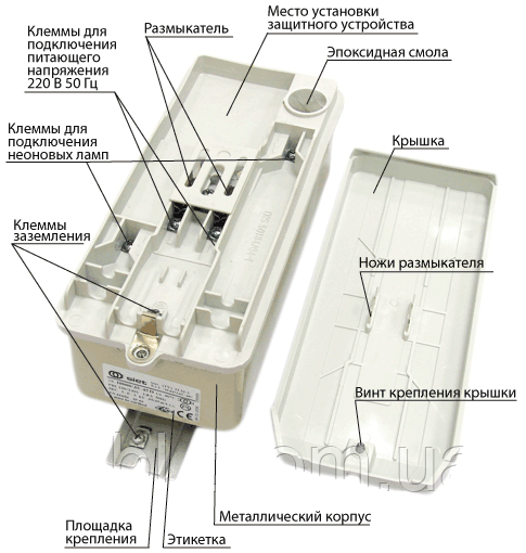 Электромагнитный трансформатор для неона Siet Metalbox 12000/30 - фото 1 - id-p79134431