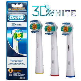 3D White EB18 (3 штуки), насадки для зубної щітки Oral-B
