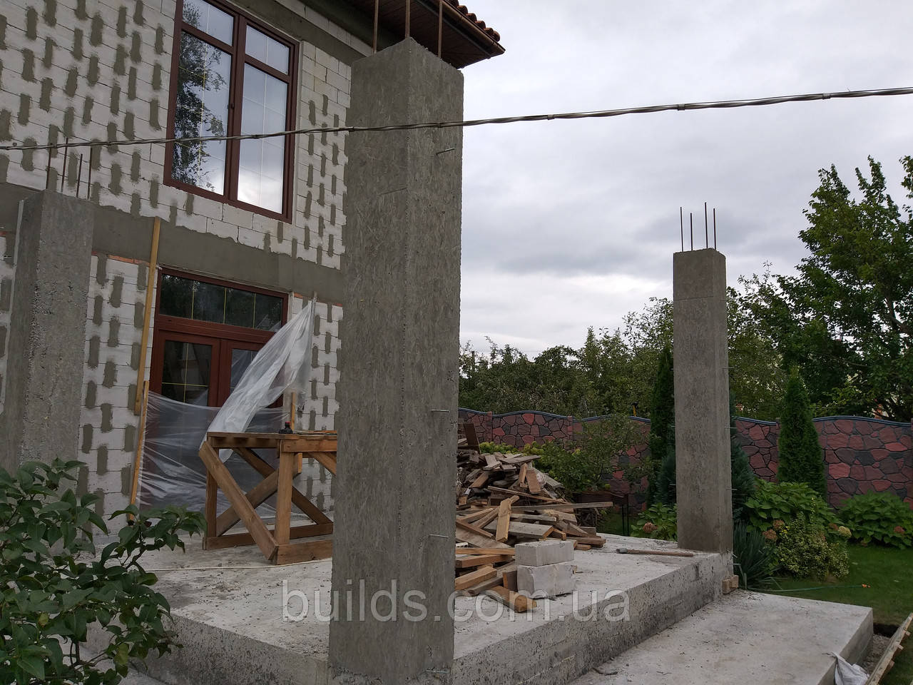 Заливання бетонних колон