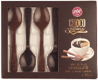 Шоколадные ложки Elit Choco Spoons Milk & Dark, 54 г