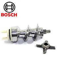 Шнек и нож для мясорубки Bosch 050366(оригинал) - запчасти для мясорубок Bosch