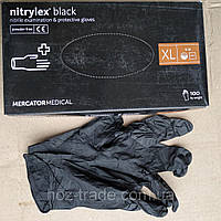 Рукавички Нітрилові Нітрилекс чорні Nitrylex black XL 9-10