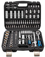 Ключі 108 елементів MASTIFF , Набір головок ключів в чемодані , Інструменти з тріщотками CRV-50 , Польша