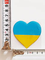 Наклейка сердце, любовь, Украина, силиконовая