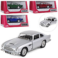 Машина Джеймса Бонда Aston Martin DB5, металл, инерционная, 12,5см, 1:38, открываются двери