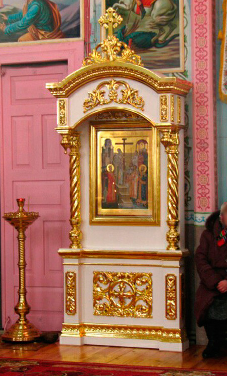 Кіот підлоговий з позолотою висотою 3,1 метра (під замовлення)