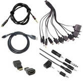 Кабелі, перехідники та блоки живлення