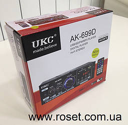 Підсилювач звуку UKC AK-699D + FM, USB