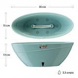 Вазон Calipso 3.3 л.  Лаванда — Білий, фото 2