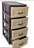 Комод пластиковий 4 яруси Дешевий, фото 4