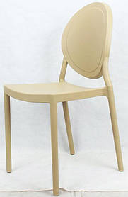 Стілець Lord пластиковий бежевий 06, дизайн Philippe Starck Victoria Ghost Chair