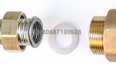 1 1/4 дюйма внутрішнє різьблення нержавіюча гайка для нержавіючої гофрованої труби 32мм, фото 3