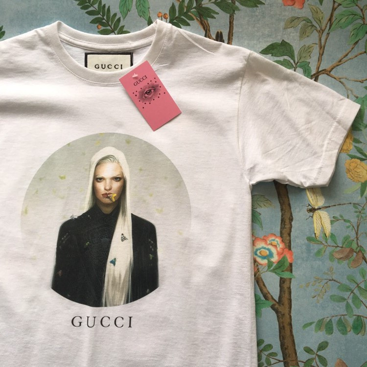 Біла футболка GUCCI. Чоловіча та жіноча