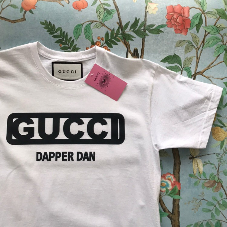Біла футболка Gucci. Dapper Dan XS