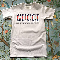 Белая футболка GUCCI. Мужская и женская.