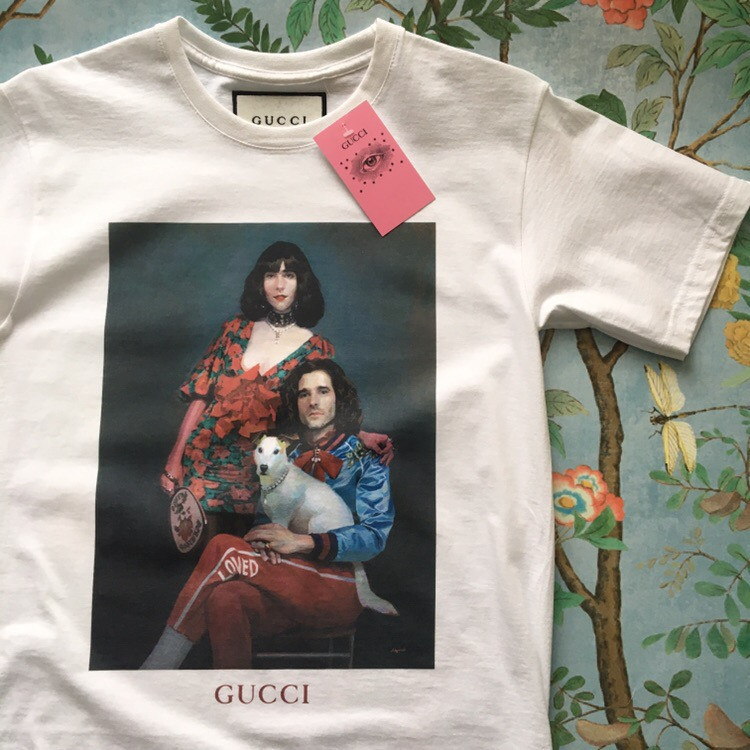 Біла футболка Gucci. Чоловіча футболка XS