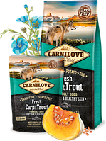 Корм для собак Carnilove Fresh Carp & Trout for Adult Dogs (карп і форель), 1.5 кг