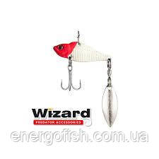 Блешня Wizard Цикада ASP Spinner білий/червоний 18г, фото 1