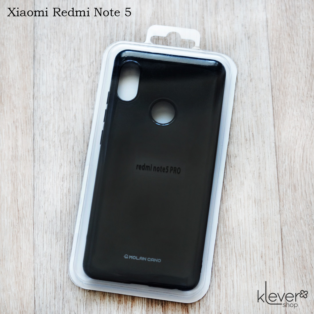 Оригінальний глянсовий чохол з мікроблиском Molan Cano Jelly Case для Xiaomi Redmi Note 5 (чорний)