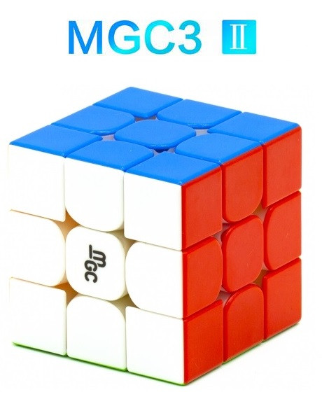 Кубик Рубіка 3x3 YJ MoYu MGC v2 (магнітний), швидкісний, кольоровий пластик, фото 1