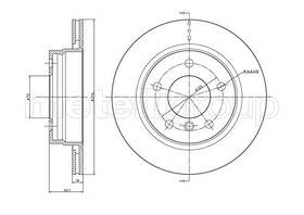 Тормозной диск задний BMW 3(E 36,46)(1991-2005) Brembo(09.7727.11)