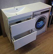 Тумба під пральну машину Ямайка з раковиною від Fancy Marble. Економимо корисну площу разом!