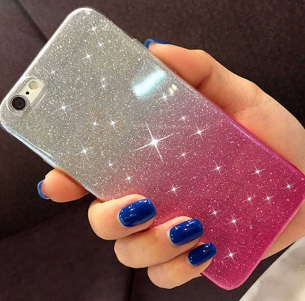 Силіконовий чохол 2 в 1 градієнт блиск для Xiaomi Mi 8 Lite