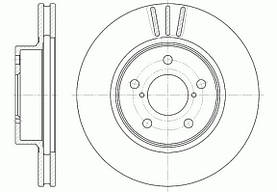 Гальмівний диск передній Subaru Impreza TRW DF3091