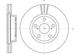 Тормозной диск передний Toyota avensis(T220)(1997-2003) Brembo(09.7395.10)