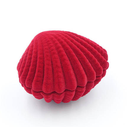 Футляр оксамитовий під кільце морська мушля, фото 1