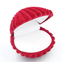 Футляр оксамитовий під кільце морська мушля, фото 2