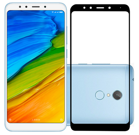 Захисне скло (3D) White для Xiaomi Redmi 5 білий, фото 2
