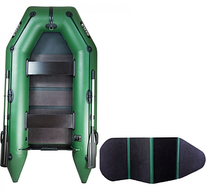 Надувний човен Ладья ЛТ-270МВЕ зі слан'ю-книжкою і пересувним сидінням