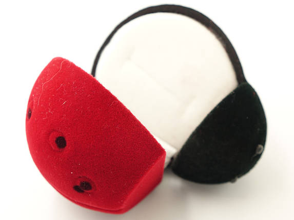 Божа корівка, Сонечко футляр бархатний для каблучки, фото 2