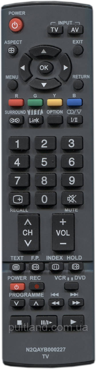 Пульт для телевізора Panasonic N2QAYB000227