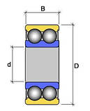 Підшипник шківа компресора кондиціонера 35x52x22 мм NSK, фото 4
