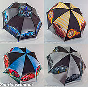 Дитячий парасольку для хлопчика "super cars" №18104 на 6-9 років від фірми "SL"