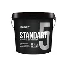 КРАСКА КОЛОРИТ STANDART 5 0.9л ЛАТЕКСНАЯ МАТОВАЯ БЕЛАЯ