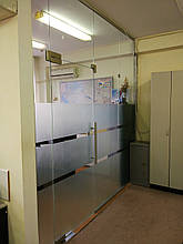 Матові скляні перегородки