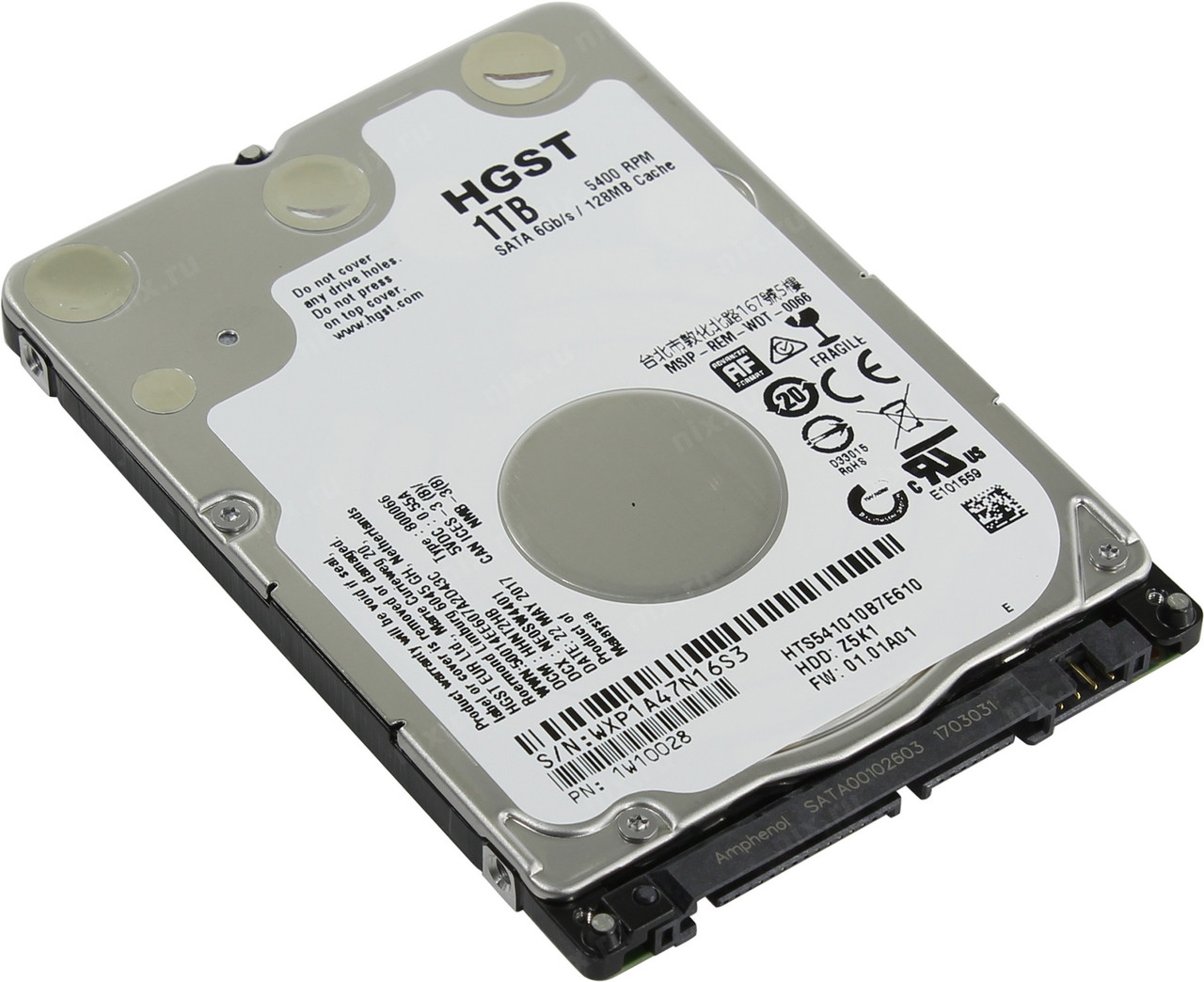 Жорсткий диск 1 TB Hitachi (HTS541010B7E610) 2.5"