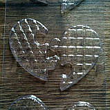 Пластикова форма для шоколаду Серце пазл, фото 2