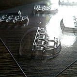 Пластикова форма для шоколаду Сердечка напівплитки, фото 3