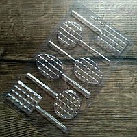 Пластикова форма для шоколаду Плитки асорті на паличці