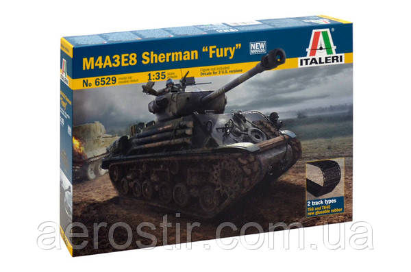 M4A3E8 SHERMAN "FURY" 1/35 Italeri 6529, фото 1