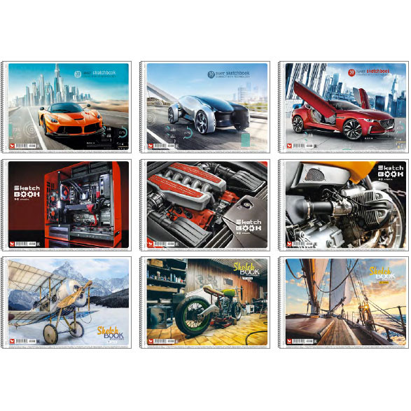 Альбом для малювання 30 аркушів 120 г/м2 спіраль Школярик PB-SC-030
