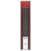 Грифели для цангового карандаша 2,0 мм., 2B, (12 штук) Koh-i-noor 4190
