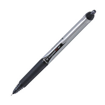 Ручка ролер чорна 0,5 мм, Pilot Hi-Tecpoint V5 RT