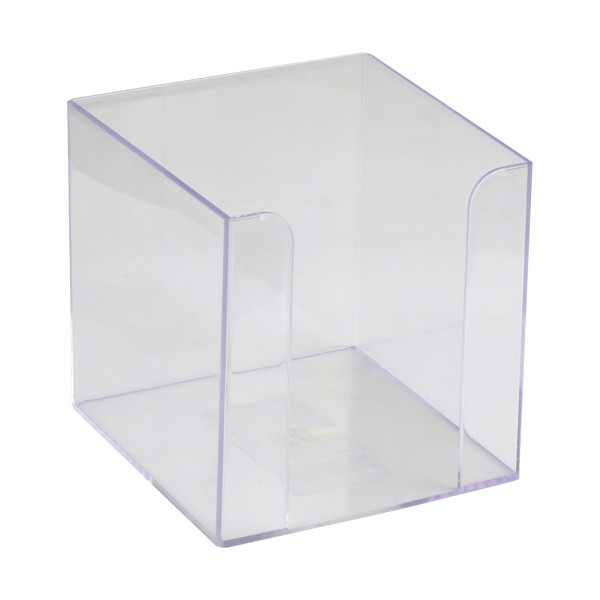 Куб для паперу 90*90*90 мм, прозорий пластиковий, Axent D4005-27