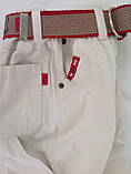 Білі штани для хлопчиків 92,98,104,110,116 зросту, фото 5