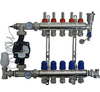 Колектор Gross в зборі 1" на 2 виходів з насосом